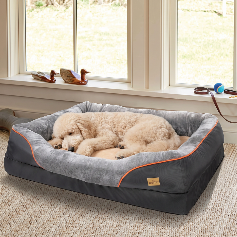 PetPilot Dog Bed | Waterproof, Washable Cover, Plush