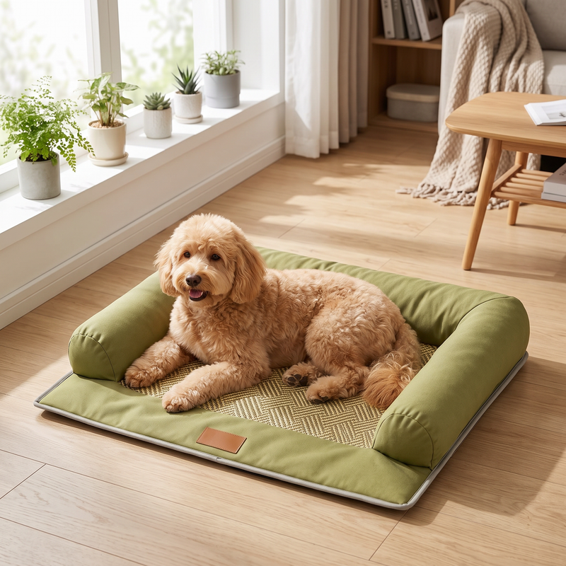 PetPilot Dog Bed | Cooling Pet Bed For Cats Dogs, 300D Oxford Fabric Scratch-Resistant Dog Bed