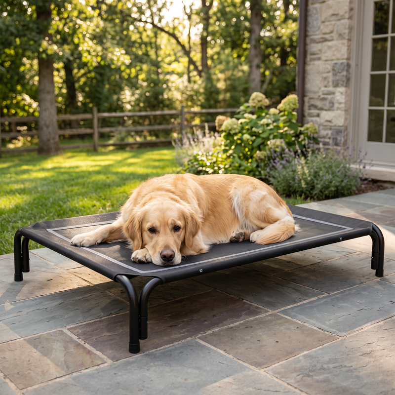 PetPilot Dog Bed | Elevated, Washable Cover, Non-Slip