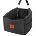 Dog Car Seat for Small Medium Dogs Memory Foam Booster Car Seat for Dogs up to 35 lbs Elevated Pet Car Seat Travel Safety Car Seat with Washable Removable Cover and Storage Pockets(Black)