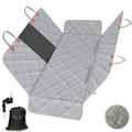 KULULU Dog Car Seat Cover for Back Seat 100% Waterproof Dog Car Hammock with Mesh Window Scratchproof Truck Back Seat Cover for Dogs Durable Dog Car Seat Covers (Grey Standard (54" W x 58" L))
