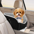 DOflight Dog Car Seat for Small Dog Up to 12lbs Middle Console Doggie Seat Puppy Car SeatSmall Pet Booster (Black)