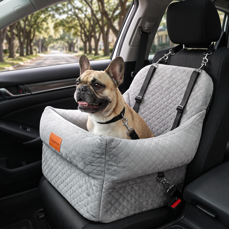PetPilot Dog Booster Car Seat | Elevated, Washable Cover, Small