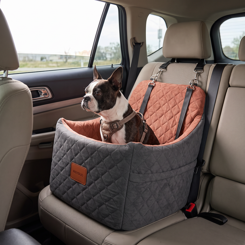 PetPilot Dog Booster Car Seat | Memory Foam, Washable Cover, Up to 35 lbs