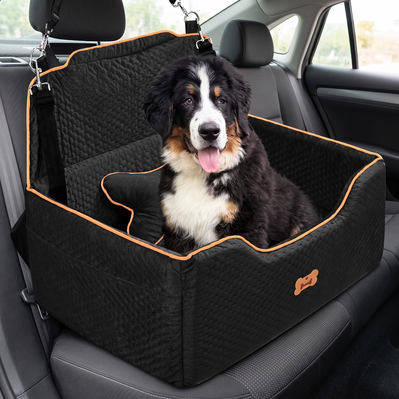 PetPilot Dog Booster Car Seat | Washable Cover, 27" × 20.5", Medium/Large