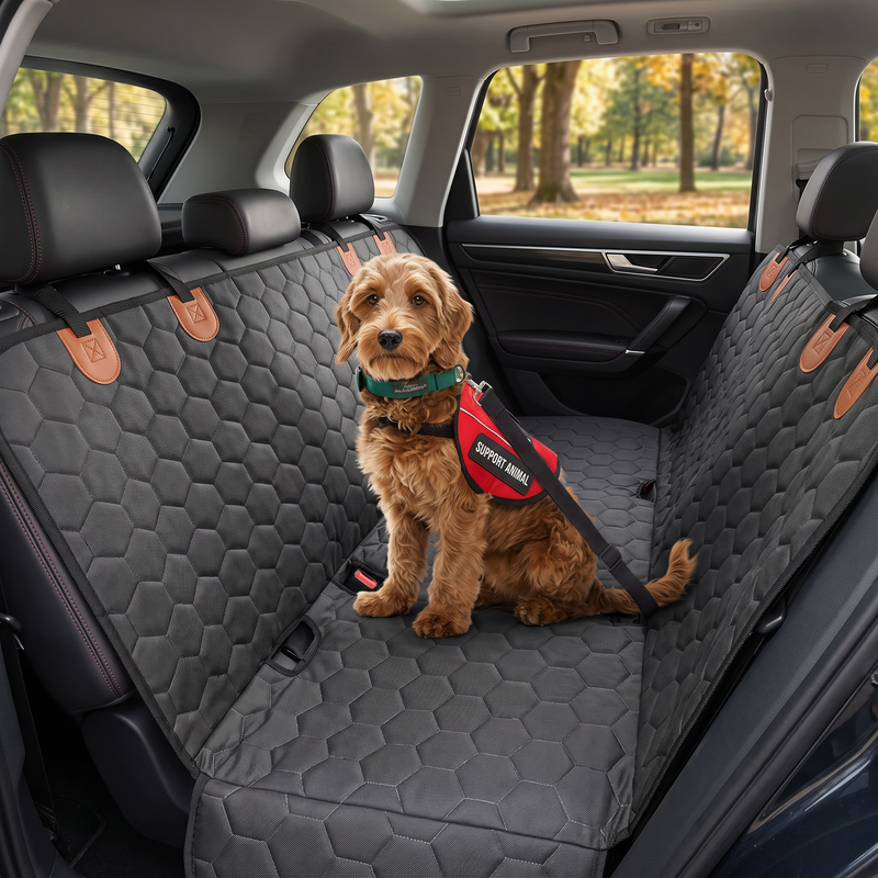 PetPilot Dog Car Seat Cover | Waterproof, 54" × 25.6"
