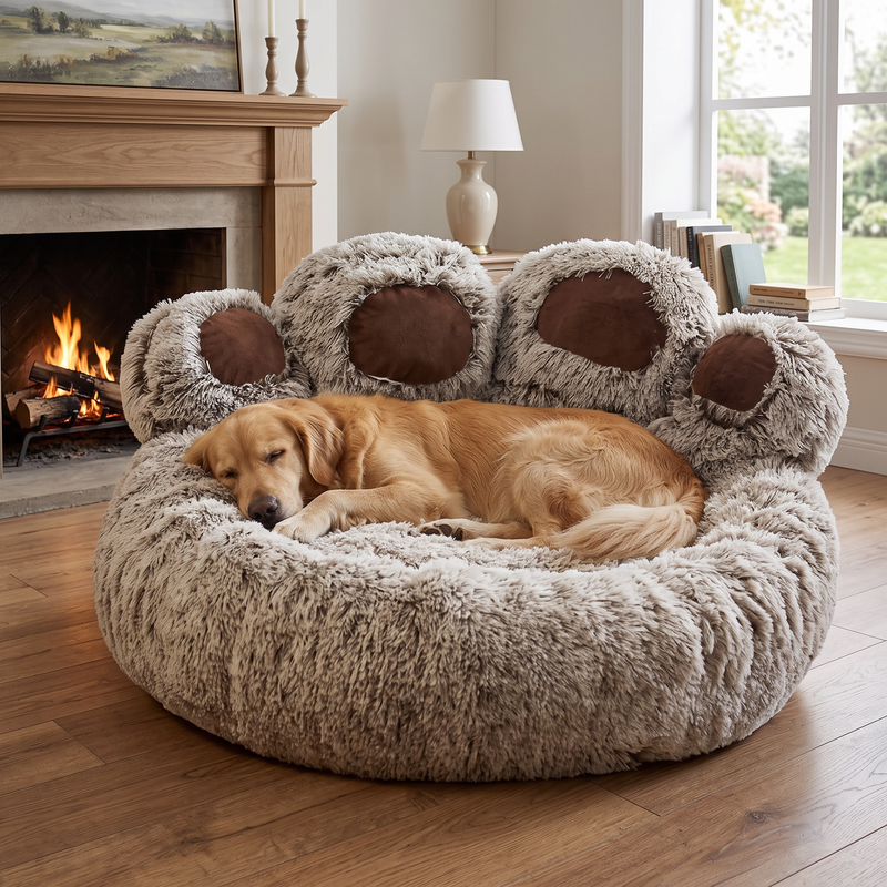 PetPilot Calming Dog Bed | Calming, Washable Cover, Non-Slip