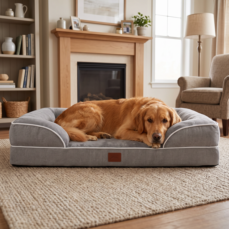 PetPilot Dog Sofa Bed | Washable Cover, Large