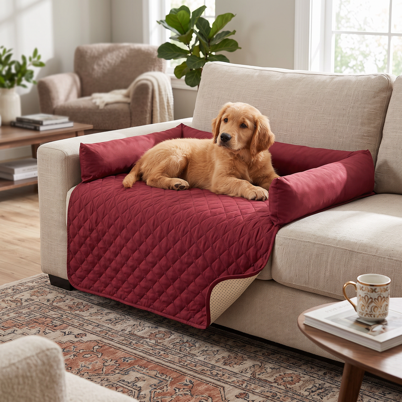 PetPilot Pet Supply | Slip-Resistant Pet Sofa Cover & Couch Protector