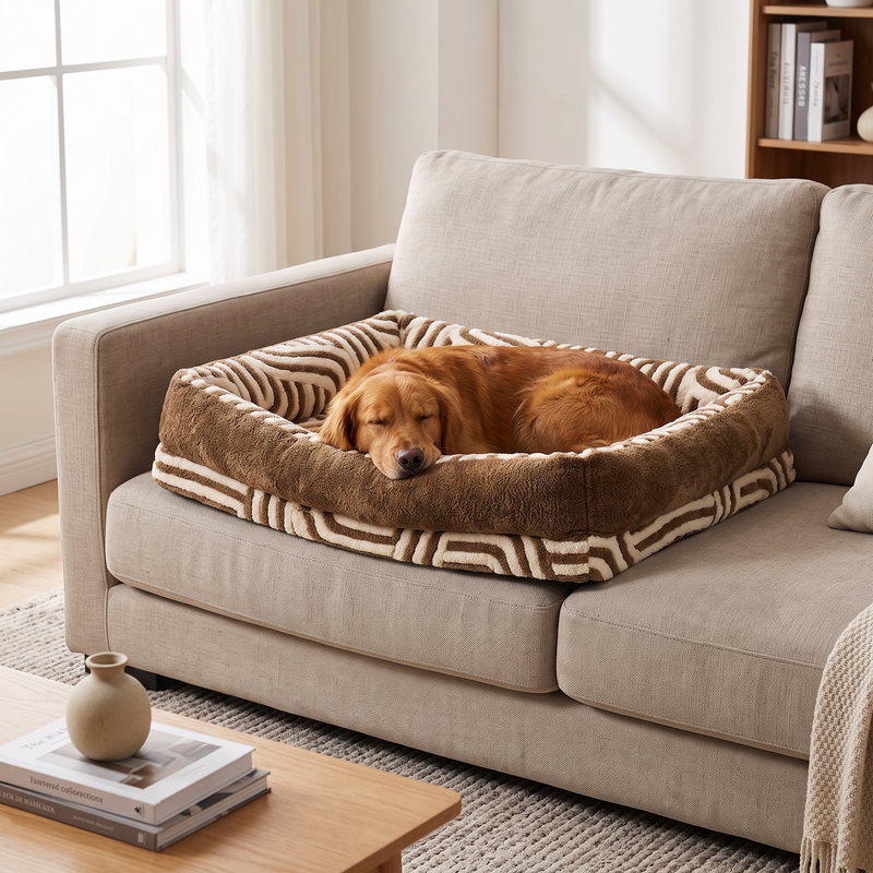 PetPilot Dog Sofa Bed | Soft Plush Pet Sofa