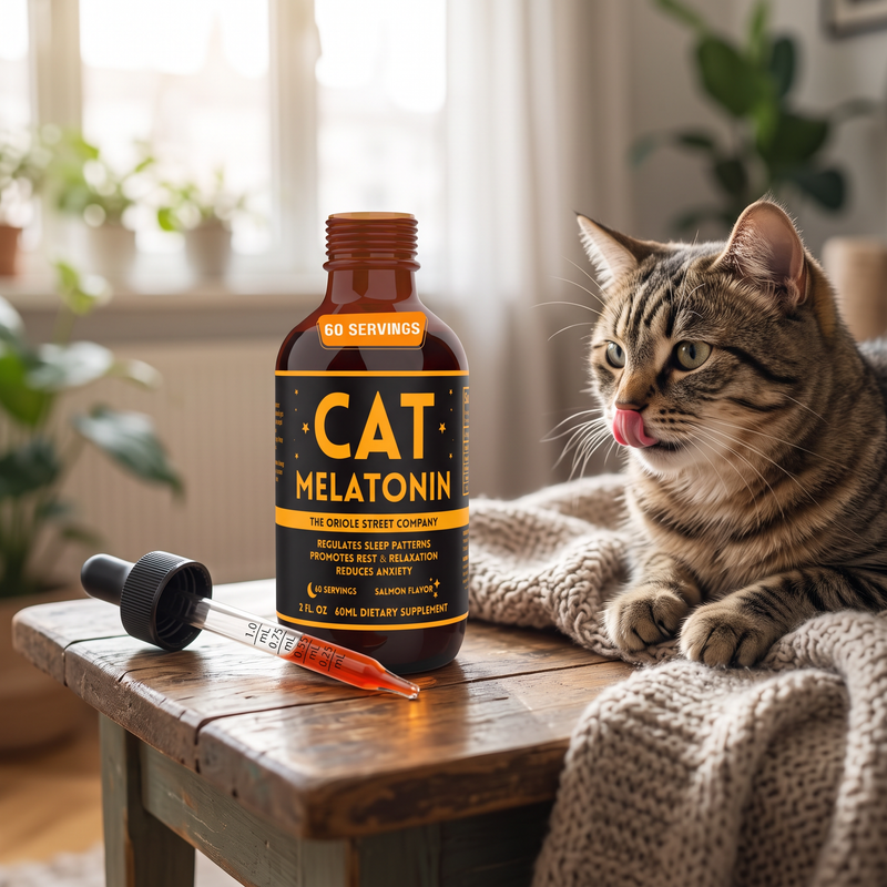 PetPilot Pet Supply | Cat Melatonin Treats for Sleep Melatonin for Cats to Sleep C