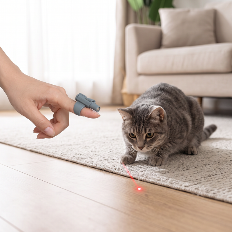 PetPilot Dog Toy | Portable Mini Infrared Cat Teasing Pen Eco-Friendly Plastic Pet Toy Finger